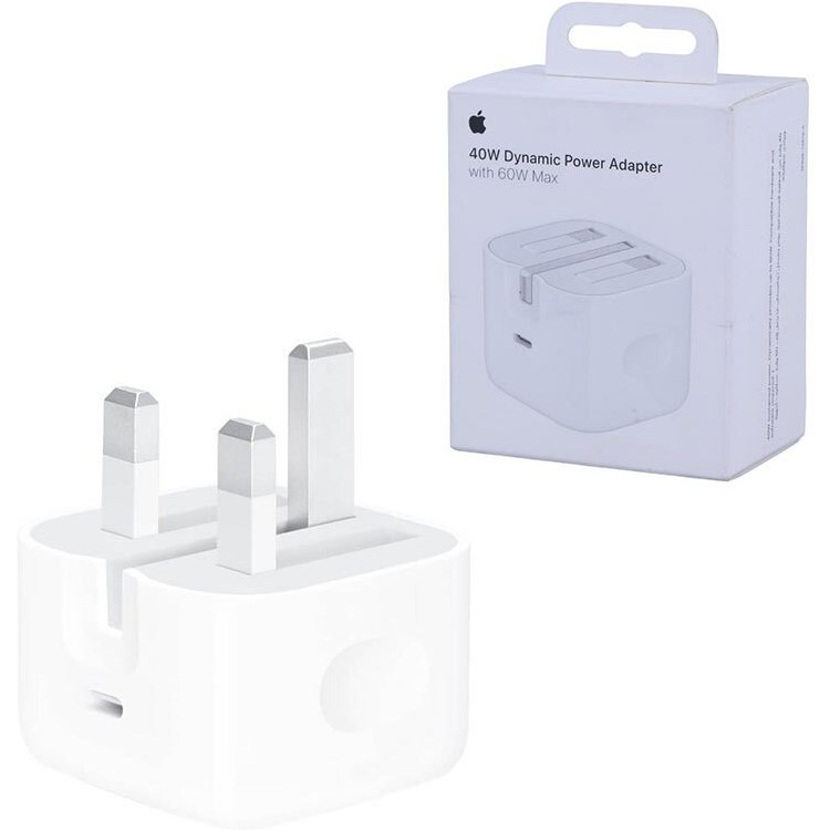 شارژر اپل 40 وات سه پین اورجینال